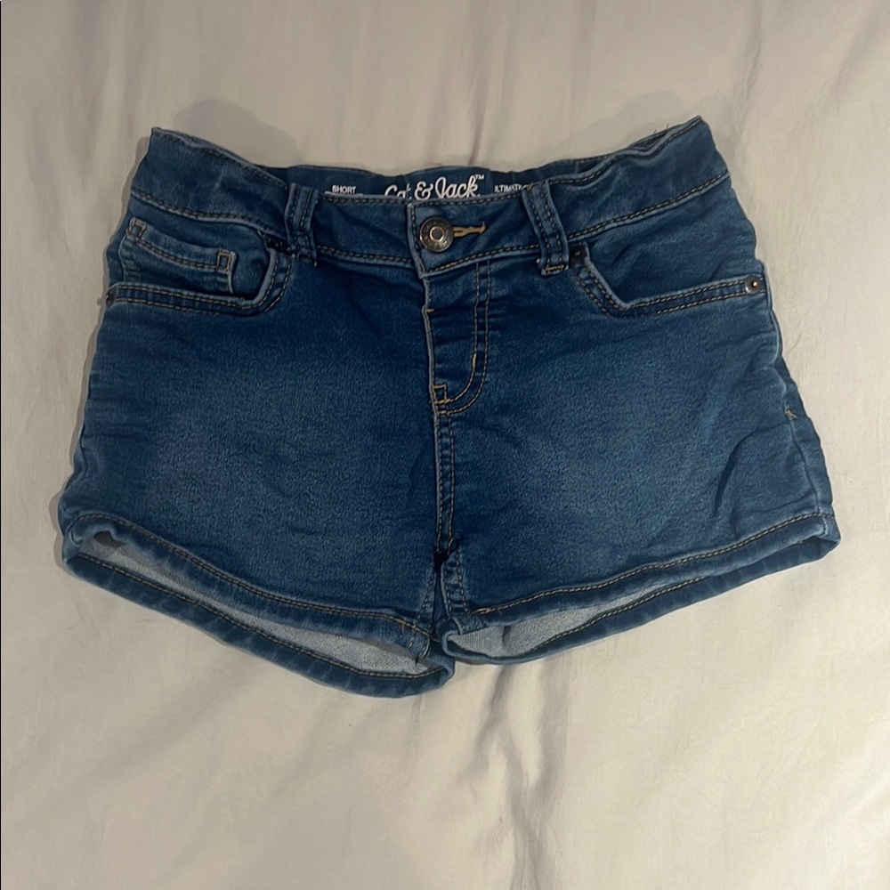 Cat & Jack Girl's Blue Denim Shorts